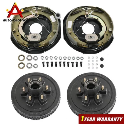 Kits de tambor de círculo de pernos de 6 en 5,5" con freno eléctrico autoajustable de 12" X 2" Foto 1 de 4