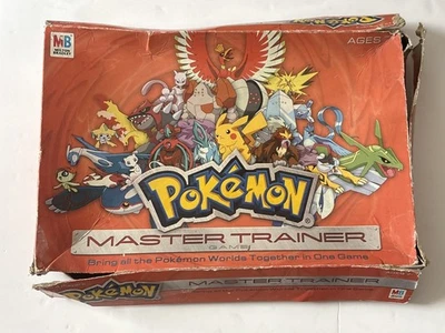 Pokemon Master Trainer Board Game 2005 MB Hasbro Cards And Board INCOMPLETE - Image 1 of 4