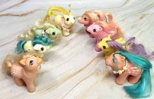 Vintage MLP My Little Pony Figur 8 Stück Babys Pegasus Einhorn 80’er - Bild 1 von 5
