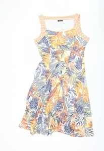 Roman Originals Women's Multicoloured Floral A-Line Dress - Picture 1 of 12