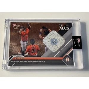 91/99 ALCS 2023 MLB Topps Now Jose Altuve* Game-Used Base Relic Card 1024 MLB As - Bild 1 von 3