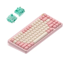 Nuphy Halo75 v2 Kabellose Mechanische Tastatur, QWERTY US, Sakura Fizz, Mint - Bild 1 von 9