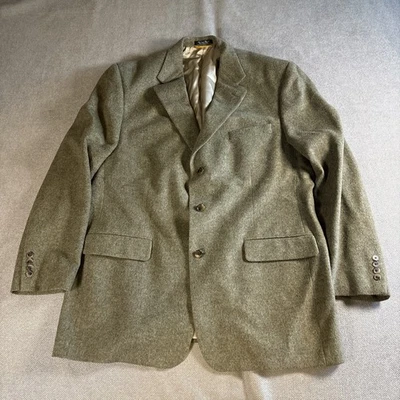 Blazer Chaqueta Deportiva Vintage Bill Blass Etiqueta Negra Talla 48L 100% Cabello Camel Foto 1 de 4