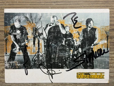 Böhse Onkelz Autogrammkarte ADIOS von 2004 Original handsigniert ! kein Druck ! - Bild 1 von 2