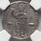 Andronicus II-Michał IX 1294-1320 AD Cesarstwo Bizantyjskie AR Bazylika Jezus NGC VF