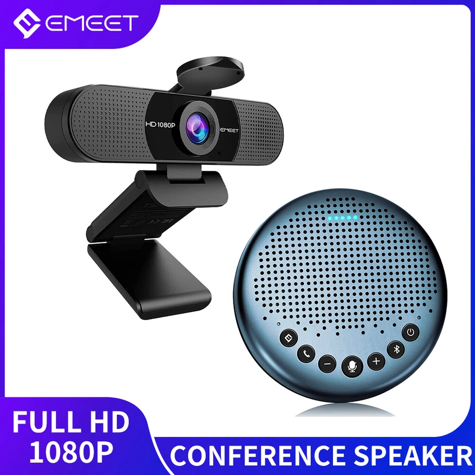 1080P HD Webcam USB Bluetooth altoparlante conferenza altoparlante con microfono - Immagine 1 di 4