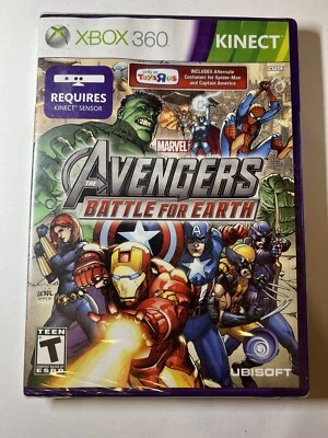 Marvel Avengers Battle For Earth Toys R Us Exclusive Version NEW Xbox 360 Kinext - Image 1 of 3