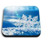 Square MDF Magnets - Snowflake Christmas Ski Snowboard  #13061