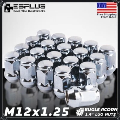 20 Pc Suzuki Lug Nut M12x1.25 Chrome Fit Ertiga/Kizashi/Samurai/Sidekick etc - Image 1 of 4