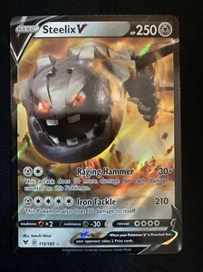 Pokemon Steelix V 115/185 Holo Ultra Rare Vivid Voltage Near Mint - Picture 1 of 1