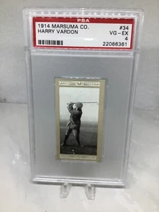 1914 Marsuma Famous Golfers #34 Harry Vardon PSA 4 - Picture 1 of 2