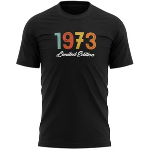 1973 Limited Edition T Shirt 50th Birthday Slogan Dad Fifty Year Old Gifts Mens - Picture 1 of 8