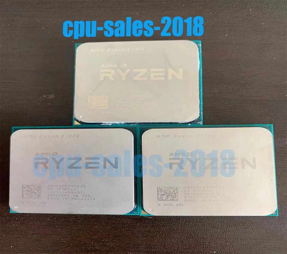 AMD Ryzen 3 1200 CPU r3-1200 3.1ghz 4 Core 3400mhz interface am4 65w processor - Image 1 of 1