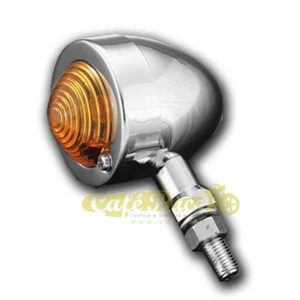 57mm Universal Chrome Bullet Arrow for Custom & Vintage Motorcycle Coffee - Picture 1 of 1
