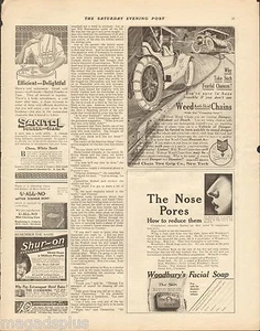 1911 Unkrautkette Reifengriff Original Antik Magazin Druck Anzeige  - Bild 1 von 1