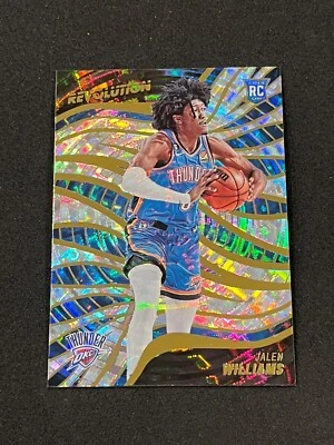 2022-23 Panini Revolution Basketball Jalen Williams Rookie Fractal #124 Thunder - Image 1 of 2