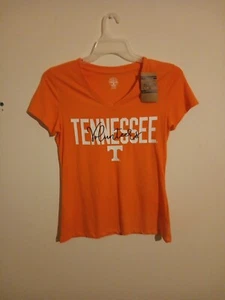 Tennessee Volunteers Women's T-Shirt Sz Small 4/6 Rivalry Threads Orange V Neck - Picture 1 of 3