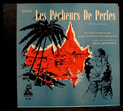 BIZET: THE PEARLFISHERS-OPERA IN 3 ACTS-Rare 3 LP Album Set-RENAISSANCE #SX-205 - Image 1 of 2