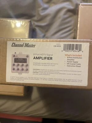 Channel Master 8-Port HDTV Signal Amplifier CM-3418 - Image 1 of 2