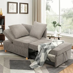 4-in-1 Sofa Bed Chair Convertible Chair Bed 5 Adjustable Backrest with 2 Pillow@ - Picture 1 of 105