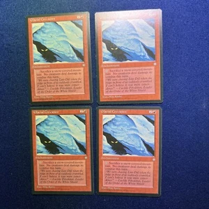 MTG Ice Age Playset FOUR Glacial Crevasses Mint/Near Mint 1995 release - Picture 1 of 2