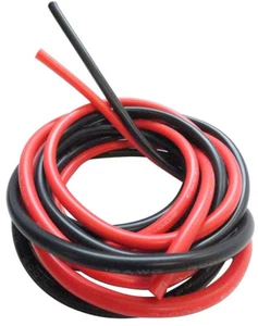 Apex RC Products 5' rot 5' schwarz Stärke 12 AWG superflexibler Silikondraht #1145 - Bild 1 von 3
