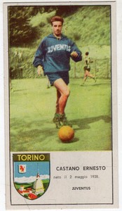 [AB] FIGURINA STELLA PANORAMICA TORINO CASTANO ERNESTO JUVENTUS DA EDICOLA