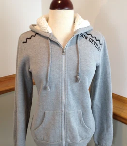 ARIZONA STATE SUN DEVILS Full Zip Fleece Hooded Sweatshirt Hoodie Women's Size M - Picture 1 of 11