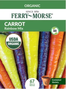Ferry Morse Bio Karotte Regenbogen Mix Gemüse Pflanze Samen volle Sonne Samen Paket - Bild 1 von 8