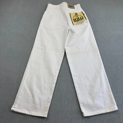 Pantalones de mezclilla Solo Semore vintage para hombre blancos 28 calce 27X28 holgados pierna recta patinador Estados Unidos Foto 1 de 4