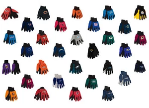 NFL-Wincraft NFL Two Tone Cotton Jersey Gloves- Pick Your Team - FREE SHIPPING - Picture 1 of 24