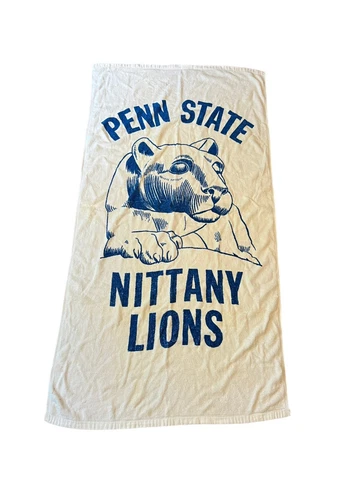 Vintage Penn State Nittany Lions 1980s Beach Towel Cover