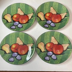4er Set Sango Toskana 4902 ovale Platten ca. 8,5"" x 7,5"" Früchte Vintage - Bild 1 von 11