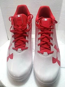 Under Armour Mens MLB Authentic  Collection LOW RM BASEBALL CLEATS SIZE 13 RED - Picture 1 of 9