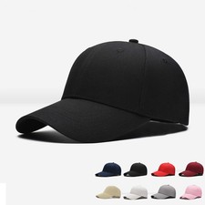 Men Women New Black Baseball Cap Snapback Hat Hip-Hop Adjustable Bboy Caps
