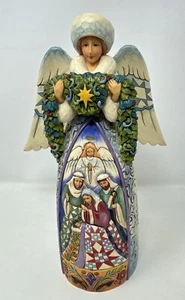 Jim Shore 2009 Heartwood Creek 4014295 Night Divine Angel Figurine Nativity - Picture 1 of 11