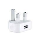 3 Pack UK USB Wall Charger 3 Pin Plug Mains Adapter For Phones Tablets Power