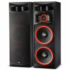 Set of 2 XLS-215 500W Home Audio 3-Way Dual 15" Floor Standing Tower Speakers