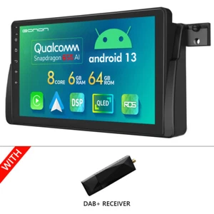 DAB+For BMW E46 Eonon E46A12S Android 13 8-Core 6+64 9" Car Stereo Sat Nav Radio - Picture 1 of 24