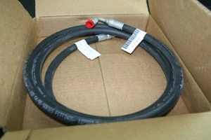 23in Parker Parflex Non-Metallic Hose Assembly Hydraulic 3/8 WP 2250 PSI 540N-6 - Picture 1 of 7