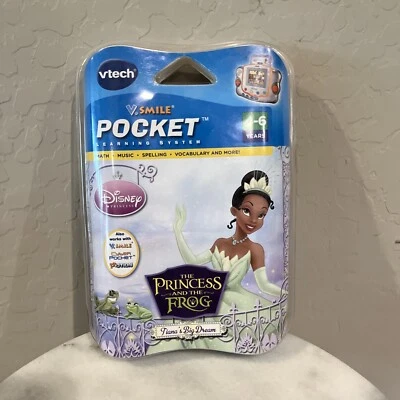VTech Vsmile Pocket Learning System Disney Princess & The Frog New Sealed In Pkg - Image 1 of 3