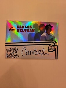 CARLOS BELTRAN  2005 TOPPS PACK WARS AUTOGRAPH