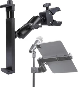 iPad Holder for Mic Stand, Side Mount Tablet Microphone Black - Afbeelding 1 van 6