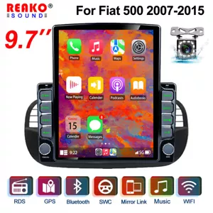 9.7'' Android Radio For Fiat 500 2007-2015 Android 13 Nav Car Stereo CarPlay 64G - Picture 1 of 16