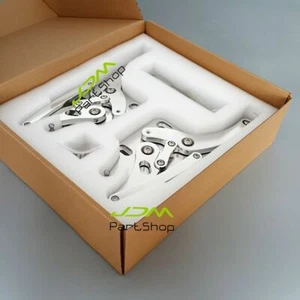 L+R Hood Hinge Kit for Ford Mustang Falcon Comet 1964-1966 Billet Aluminum PAIR - Picture 1 of 6
