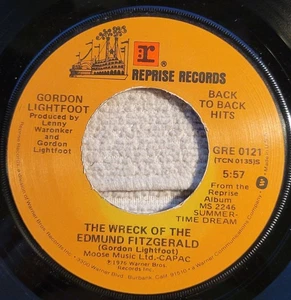 Gordon Lightfoot "The Wreck of the Edmund Fitzgerald/Race Among The Ruins" wVG+ - Imagen 1 de 3