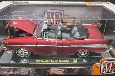 M2 Machines Chase AutoMods 1957 Chevrolet Bel Air Convertible Red Limited To 500 - Image 1 of 4