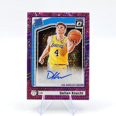 2024-2025 Panini Optic Dalton Knecht Rated Rookie PINK DISCO AUTOGRAPH /25 - Image 1 of 2