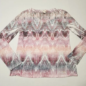 Sundance Shirt Womens Medium Southwestern Semi Sheer Lightweight Boho Tee - Picture 1 of 14