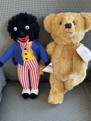 Oso de peluche Mohair y el mejor amigo de peluche Dean's Rag Book Co. Foto 1 de 4